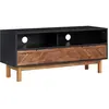 vidaXL Meuble TV 100x35x45 cm Bois d'acacia massif et MDF