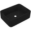 vidaXL Lavabo de luxe Noir mat 41x30x12 cm Céramique