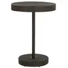 vidaXL Table de jardin Marron 75,5x106 cm Résine tressée