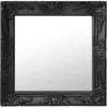 vidaXL Miroir mural style baroque 50x50 cm noir