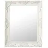 vidaXL Miroir mural style baroque 50x60 cm Blanc