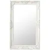 vidaXL Miroir mural style baroque 50x80 cm Blanc