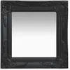 vidaXL Miroir mural style baroque 40x40 cm noir