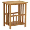 vidaXL Table à revues 45x35x55 cm Bois de chêne solide