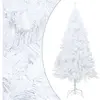 vidaXL Arbre de Noël artificiel avec branches épaisses blanc 150cm PVC