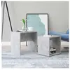 vidaXL Ensemble de table basse Gris béton 48x30x45 cm Bois ingénierie
