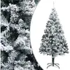 vidaXL Sapin de Noël artificiel avec neige floquée vert 240 cm PVC