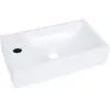 vidaXL Lavabo 400x220x90 mm SMC Blanc