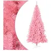 vidaXL Sapin de Noël artificiel avec support rose 180 cm PVC 320998