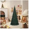 vidaXL Sapin de Noël artificiel pré-éclairé avec guirlandes vert 210cm
