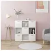 vidaXL Bibliothèque Blanc 90x30x90 cm Aggloméré