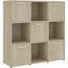 Vidaxl - Bibliothèque Chêne sonoma 90x30x90 cm Aggloméré Chêne sonoma
