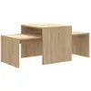 vidaXL Vidaxl Ensemble De Tables Basses Chêne Sonoma Bois D’Ingénierie