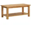vidaXL Table basse 90x45x40 cm Bois de chêne massif