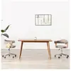 vidaXL Chaises pivotantes à manger lot de 2 taupe bois courbé et tissu