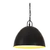 vidaXL Lampe suspendue industrielle vintage 25 W Noir Rond 31 cm E27