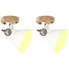 vidaXL Lampe murale industrielle/de plafond 2 pcs Blanc 20x25 cm E27
