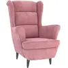 vidaXL Fauteuil rose velours