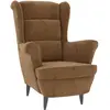 vidaXL Fauteuil marron velours