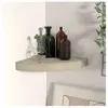 vidaXL Étagère d'angle flottante chêne 25x25x3,8 cm MDF