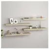 vidaXL Étagères murales flottantes 4 pcs Chêne 80x23,5x3,8 cm MDF