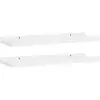 vidaXL Étagères à rebord pour cadre photo 2 pcs Blanc 40x9x3 cm MDF