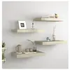 vidaXL Étagères murales flottantes 4 pcs chêne 40x23x3,8 cm MDF