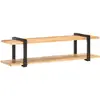 vidaXL Meuble TV 160x40x40 cm Bois massif de manguier brut