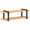 vidaXL Meuble TV 130x40x40 cm Bois d'acacia solide