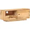 vidaXL Meuble TV 90x30x35 cm Bois massif de manguier