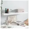 vidaXL Étagère murale flottante Blanc brillant 90x23,5x3,8 cm MDF