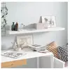 vidaXL Étagère murale flottante Blanc brillant 120x23,5x3,8 cm MDF