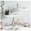 vidaXL Étagère murale flottante 2 pcs Blanc brillant 40x23x3,8 cm MDF