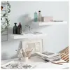 vidaXL Étagère murale flottante 2 pcs Blanc brillant 50x23x3,8 cm MDF