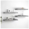 vidaXL Étagères murales flottantes 4 pcs Gris 60x23,5x3,8 cm MDF