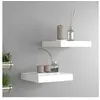 vidaXL Étagères murales flottantes 2 pcs blanc 23x23,5x3,8 cm MDF