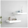vidaXL Étagères murales flottantes 2 pcs blanc 40x23x3,8 cm MDF