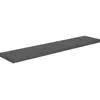vidaXL Étagère murale flottante Gris brillant 120x23,5x3,8 cm MDF