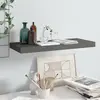 vidaXL Étagère murale flottante Gris brillant 60x23,5x3,8 cm MDF