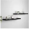 vidaXL Étagères murales flottantes 2 pcs noir 90x23,5x3,8 cm MDF