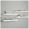 vidaXL Étagères murales flottantes 4 pcs blanc 80x23,5x3,8 cm MDF