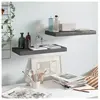 vidaXL Étagère murale flottante 2 pcs Gris brillant 50x23x3,8 cm MDF