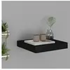 vidaXL Étagère flottante murale noir 23x23,5x3,8 cm MDF