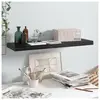vidaXL Étagère murale flottante Noir brillant 80x23,5x3,8 cm MDF