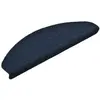 vidaXL Tapis d'escalier autocollants 15 pcs Bleu 65x21x4 cm Aiguilleté