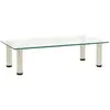vidaXL 322763 TV Stand Transparent 60x35x17 cm Tempered Glass