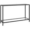 vidaXL Table console Transparent 120x35x75 cm Verre trempé