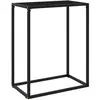 vidaXL Table console Noir 60x35x75 cm Verre trempé