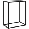 vidaXL Table console Transparent 60x35x75 cm Verre trempé