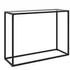 vidaXL Table console Transparent 100x35x75 cm Verre trempé